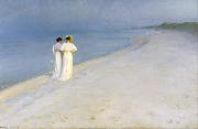 Peter Severin Kroyer Summer Evening on the Southern Beach (nn03) oil painting artist